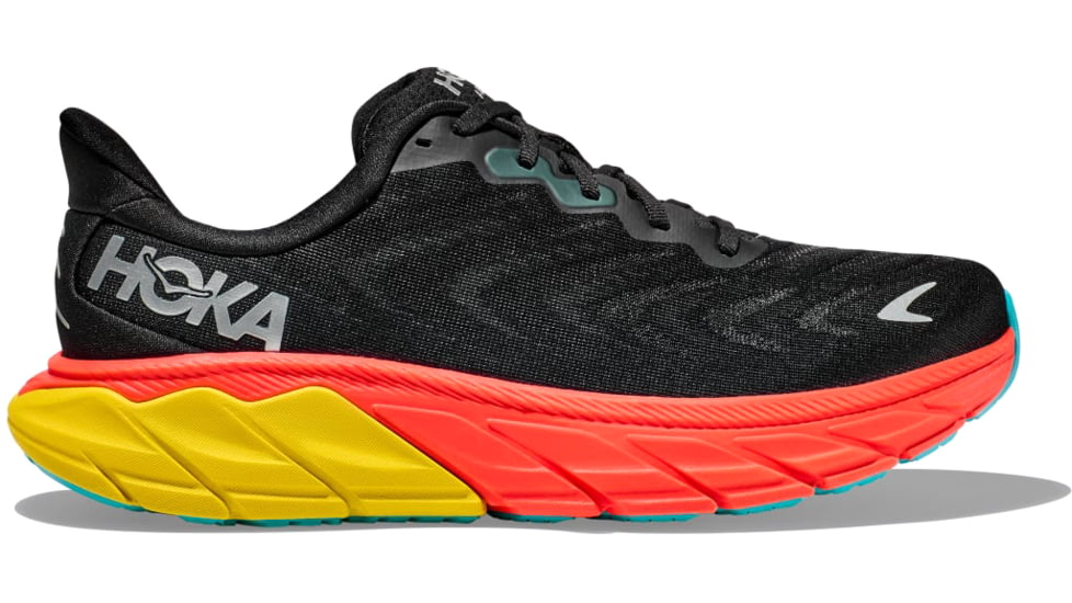Hoka Arahi 6 Running Shoes - Mens, Black/Flame, 12D, 1123194-BFLM-12D