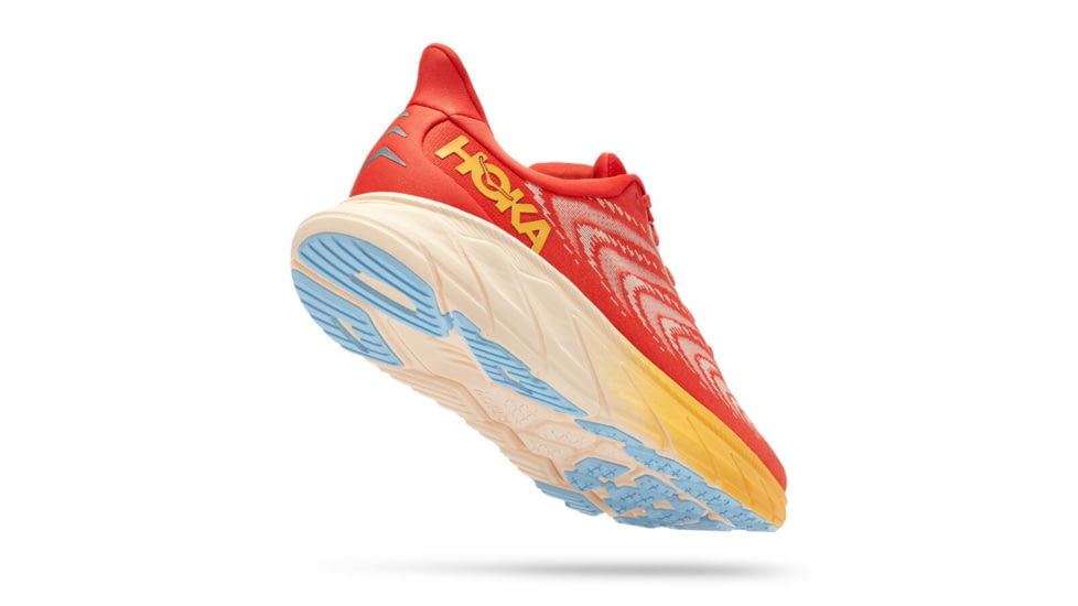Hoka Arahi 6 Running Shoes - Mens, Fiesta / Amber Yellow, 11D, 1123194-FAYW-11D