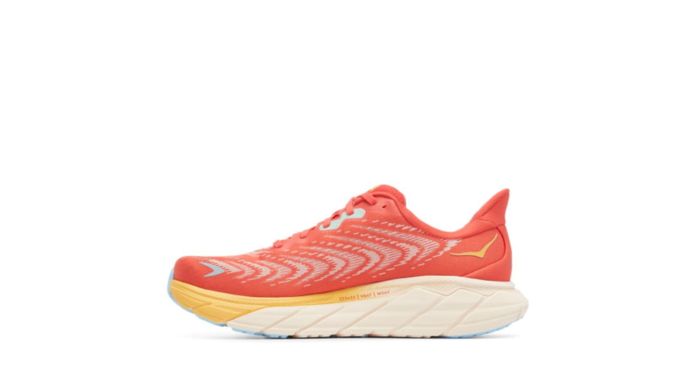 Hoka Arahi 6 Running Shoes - Mens, Fiesta / Amber Yellow, 11D, 1123194-FAYW-11D