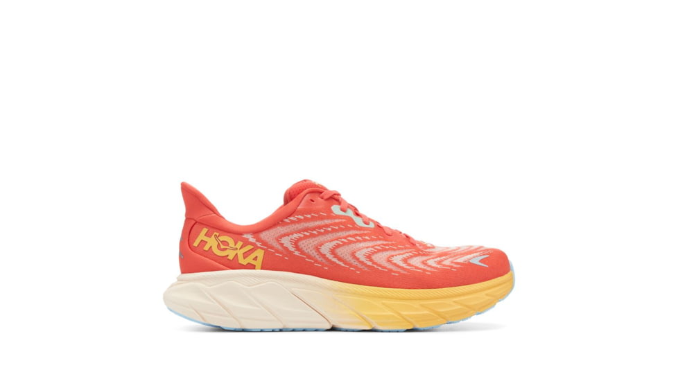 Hoka Arahi 6 Running Shoes - Mens, Fiesta / Amber Yellow, 11D, 1123194-FAYW-11D