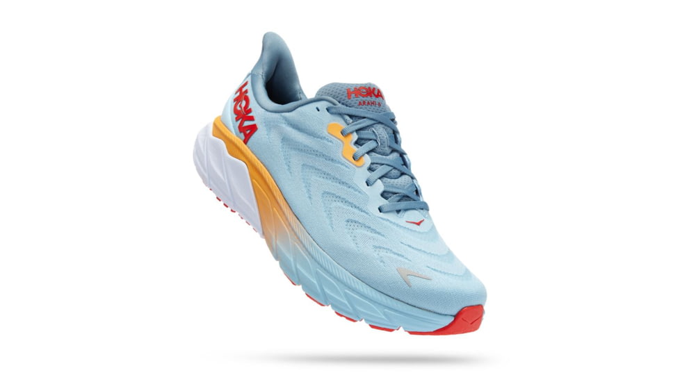 Hoka Arahi 6 Running Shoes - Mens, Summer Song / Mountain Spring, 09.5D, 1123194-SSMS-09.5D