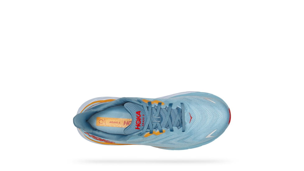 Hoka Arahi 6 Running Shoes - Mens, Summer Song / Mountain Spring, 09.5D, 1123194-SSMS-09.5D