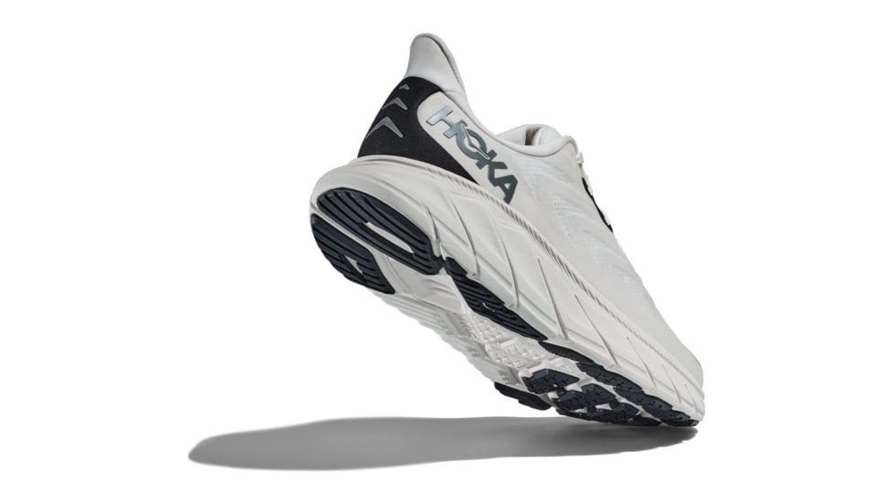 Hoka Arahi 6 Wide Road Running Shoes - Mens, Blanc De Blanc/Steel Wool, 11EE, 1123196-BDBSW-11EE