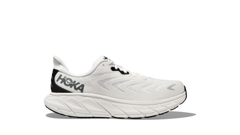 Hoka Arahi 6 Wide Road Running Shoes - Mens, Blanc De Blanc/Steel Wool, 11.5EE, 1123196-BDBSW-11.5EE