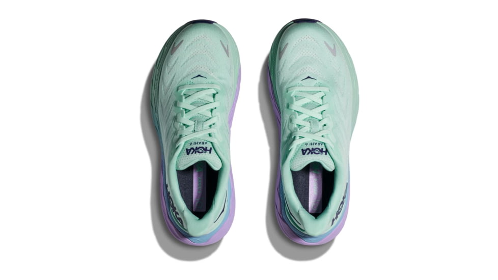 Hoka Arahi 6 Road Running Shoes - Womens, Sunlit Ocean/Lilac Mist, 11B, 1123195-SOLM-11B