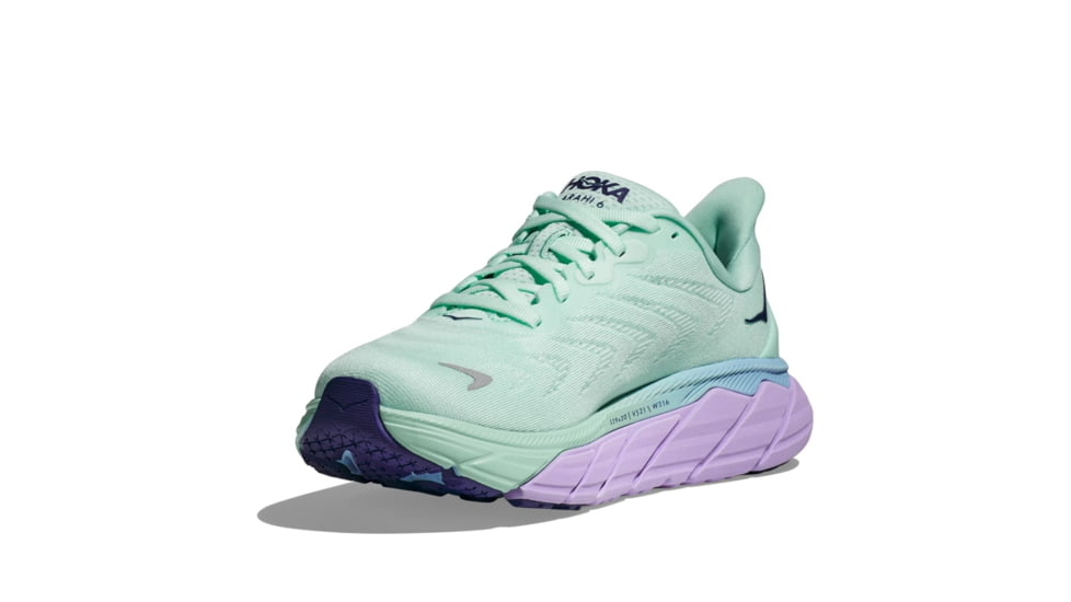 Hoka Arahi 6 Road Running Shoes - Womens, Sunlit Ocean/Lilac Mist, 11B, 1123195-SOLM-11B