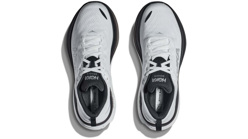 Hoka Bondi 8 Road Running Shoes - Mens, White/Black, 07D, 1123202-WBLC-07D