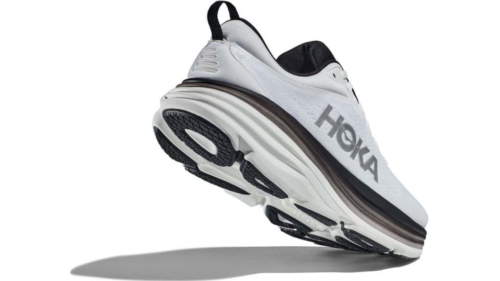 Hoka Bondi 8 Road Running Shoes - Mens, White/Black, 07D, 1123202-WBLC-07D