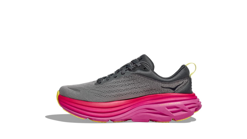 Hoka Bondi 8 Road Running Shoes - Womens - 9-12 US, Castlerock/Strawberry, 09B, 1127952-CSRW-09B