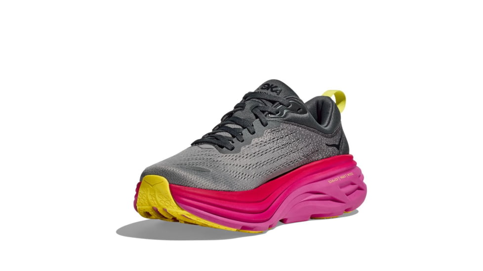 Hoka Bondi 8 Road Running Shoes - Womens - 9-12 US, Castlerock/Strawberry, 09B, 1127952-CSRW-09B
