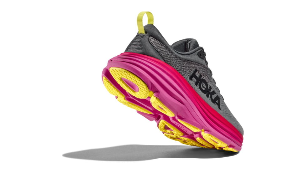 Hoka Bondi 8 Road Running Shoes - Womens - 9-12 US, Castlerock/Strawberry, 09B, 1127952-CSRW-09B