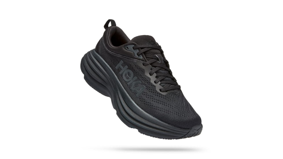 Hoka Bondi 8 Road Running - Womens, Black / Black, 09B, 1127952-BBLC-09B