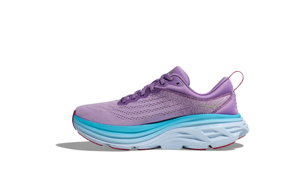 Hoka Bondi 8 Road Running - Womens, Chalk Violet/Pastel Lilac, 10B, 1127952-CVPL-10B