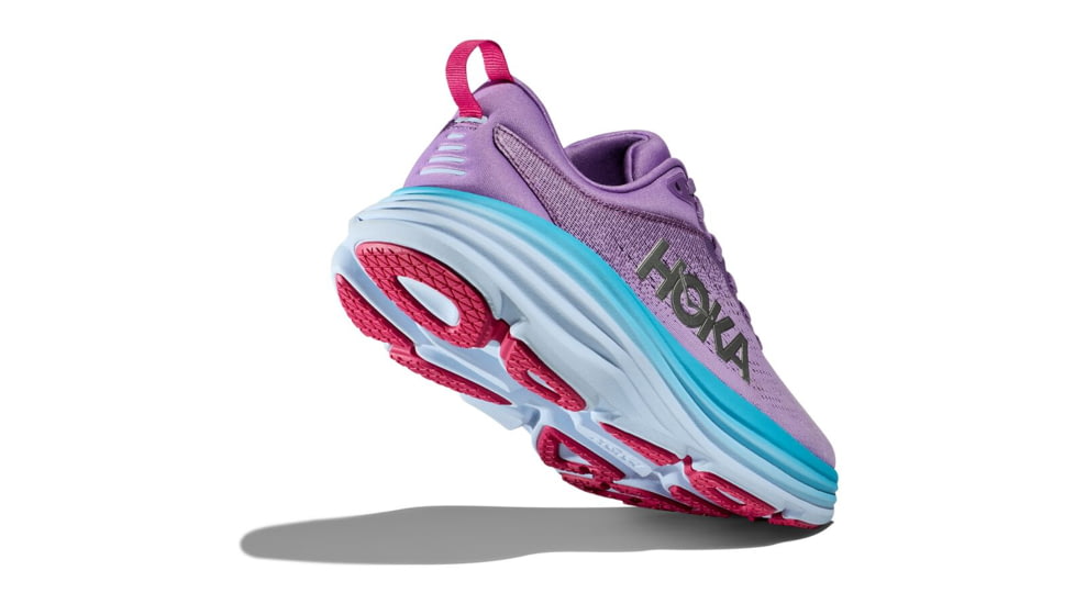 Hoka Bondi 8 Road Running - Womens, Chalk Violet/Pastel Lilac, 10B, 1127952-CVPL-10B