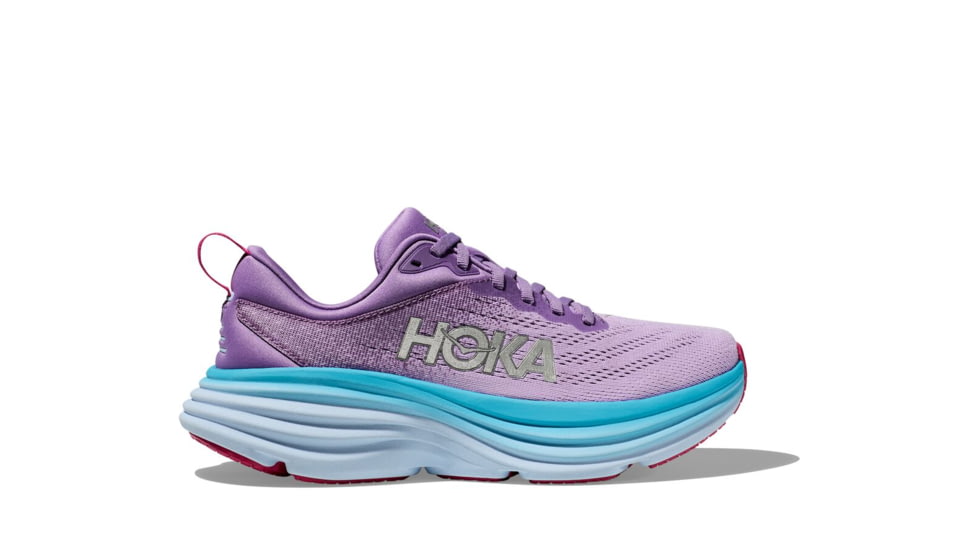 Hoka Bondi 8 Road Running - Womens, Chalk Violet/Pastel Lilac, 10B, 1127952-CVPL-10B