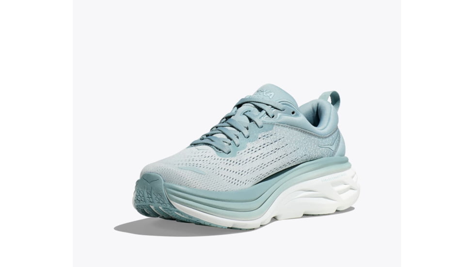 Hoka Bondi 8 Road Running - Womens, Cloud Blue/Ice Flow, 9B, 1127952-CBIF-09B