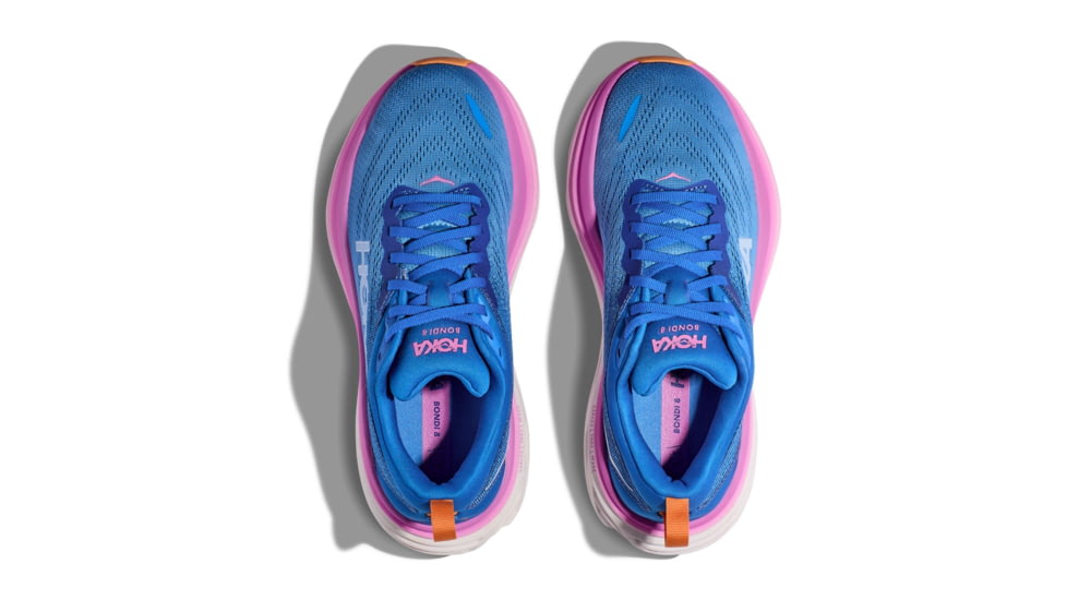 Hoka Bondi 8 Road Running - Womens, Coastal Sky/All Aboard, 10B, 1127952-CSAA-10B