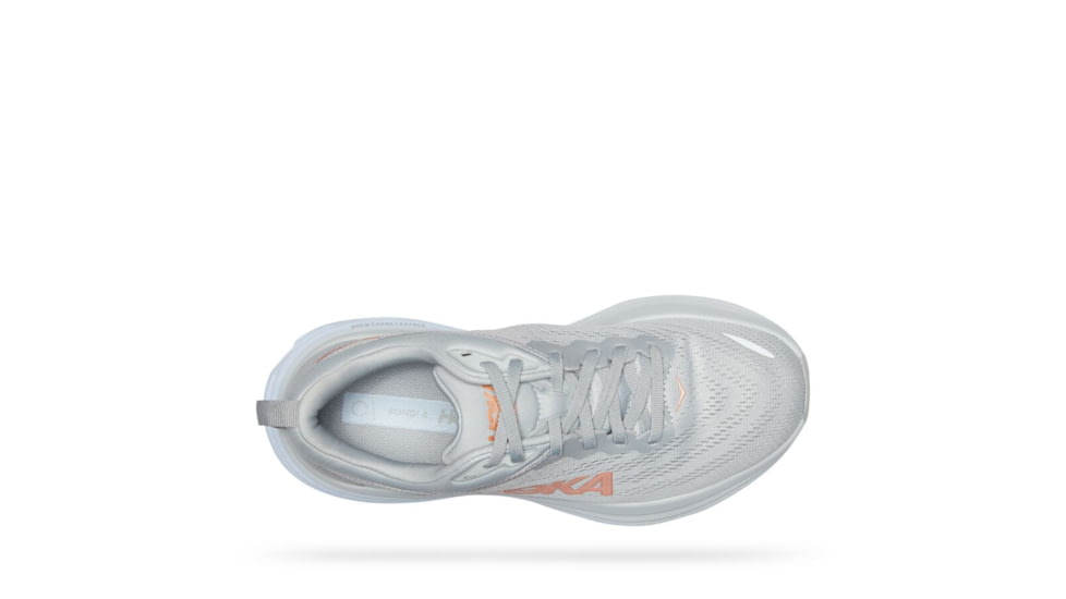 Hoka Bondi 8 Road Running - Womens, Harbor Mist / Lunar Rock, 10B, 1127952-HMLR-10B