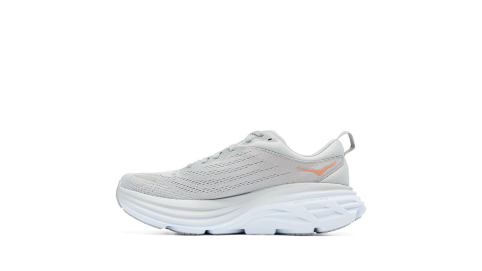 Hoka Bondi 8 Road Running - Womens, Harbor Mist / Lunar Rock, 10B, 1127952-HMLR-10B