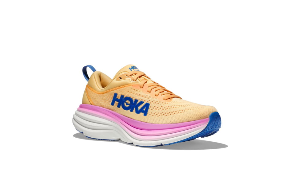 Hoka Bondi 8 Road Running - Womens, Impala/Cyclamen, 9B, 1127952-ICYC-09B