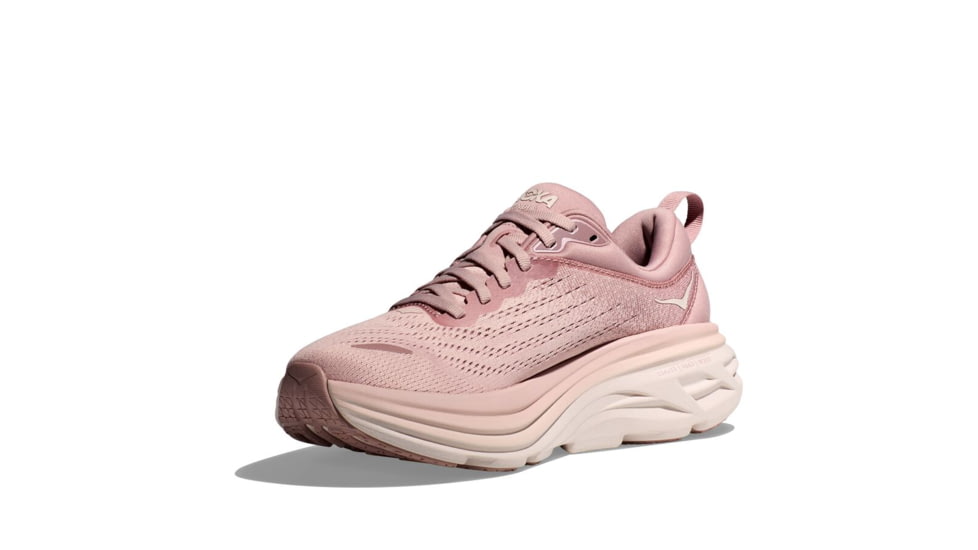 Hoka Bondi 8 Road Running - Womens, Pale Mauve/Peach Whip, 10.5B, 1127952-PMPW-10.5B