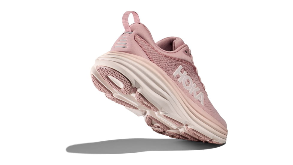 Hoka Bondi 8 Road Running - Womens, Pale Mauve/Peach Whip, 10.5B, 1127952-PMPW-10.5B