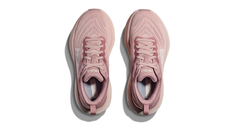 Hoka Bondi 8 Road Running - Womens, Pale Mauve/Peach Whip, 10.5B, 1127952-PMPW-10.5B