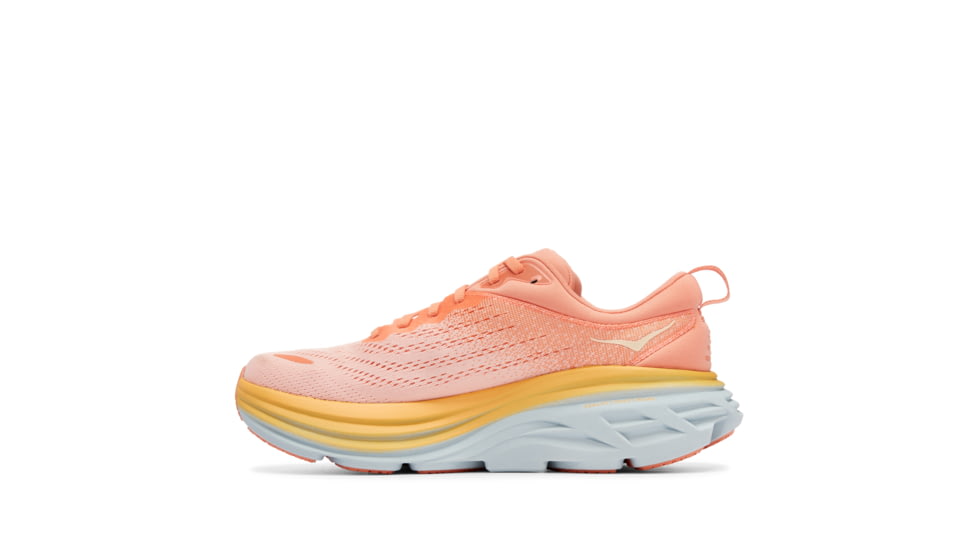 Hoka Bondi 8 Road Running - Womens, Shell Coral / Peach Parfait, 09B, 1127952-SCPP-09B