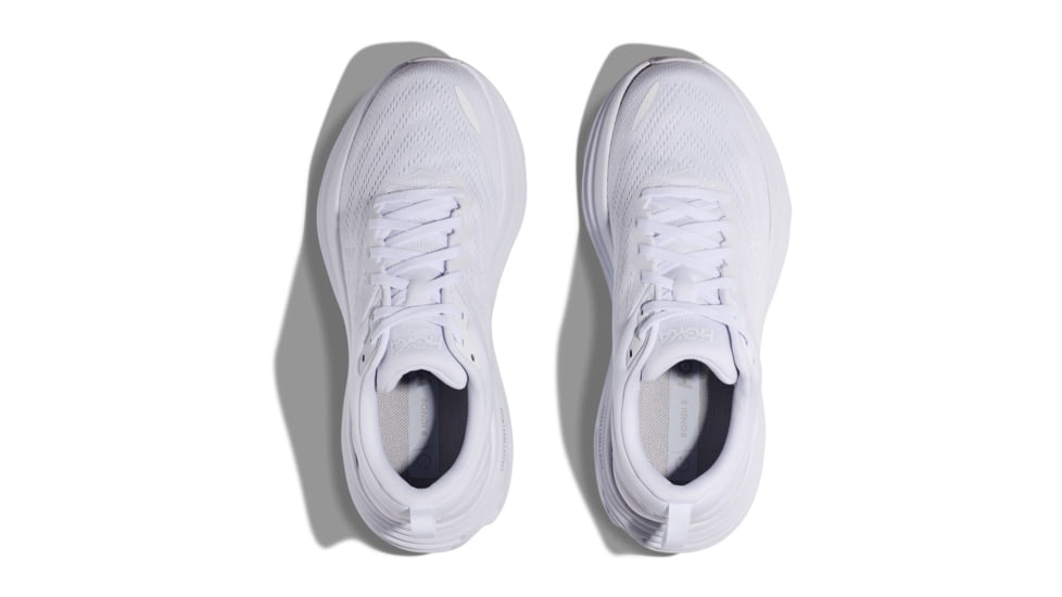 Hoka Bondi 8 Road Running - Womens, White/White, 9B, 1127952-WWH-09B