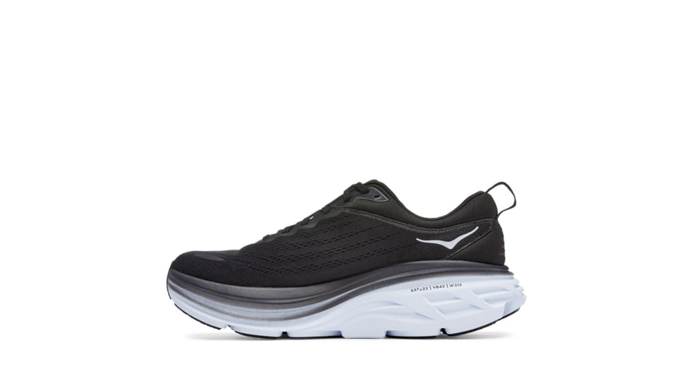 Hoka Bondi 8 Running Shoes - Mens, Black / White, 10.5D, 1123202-BWHT-10.5D