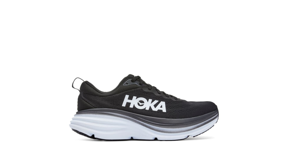 Hoka Bondi 8 Running Shoes - Mens, Black / White, 10.5D, 1123202-BWHT-10.5D