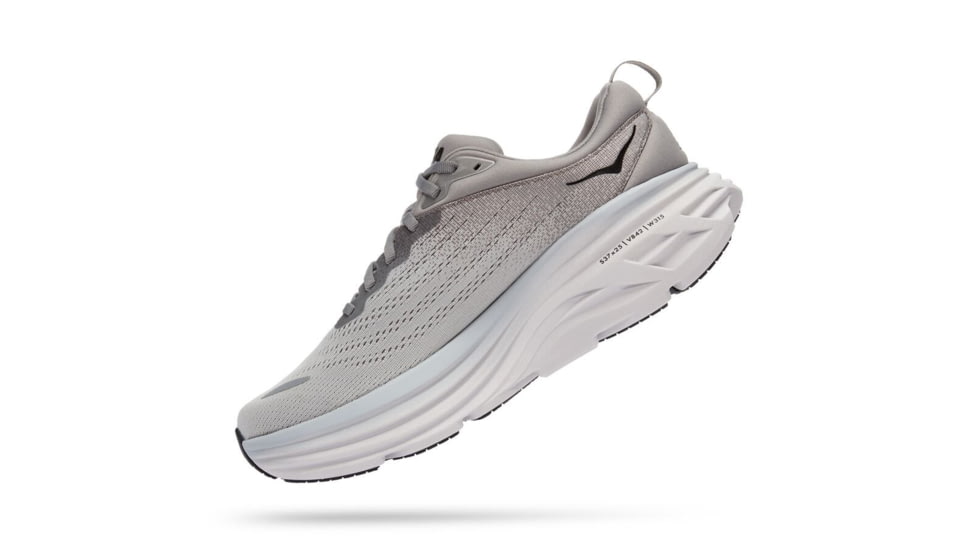 Hoka Bondi 8 Running Shoes - Mens, Sharkskin / Harbor Mist, 10.5D, 1123202-SHMS-10.5D