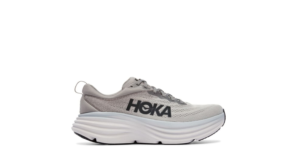 Hoka Bondi 8 Running Shoes - Mens, Sharkskin / Harbor Mist, 10.5D, 1123202-SHMS-10.5D