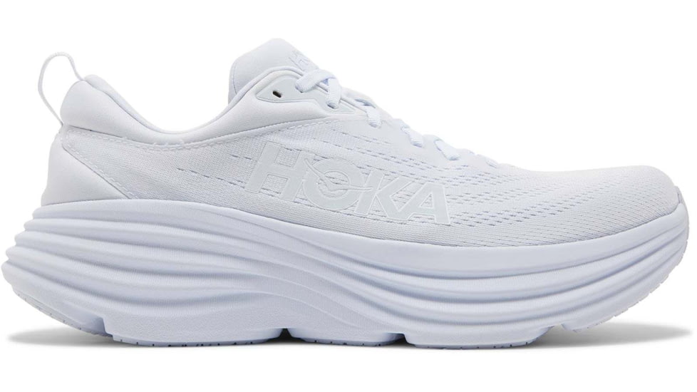 Hoka Bondi 8 Running Shoes - Mens, White/White, 10.5D, 1123202-WWH-10.5D