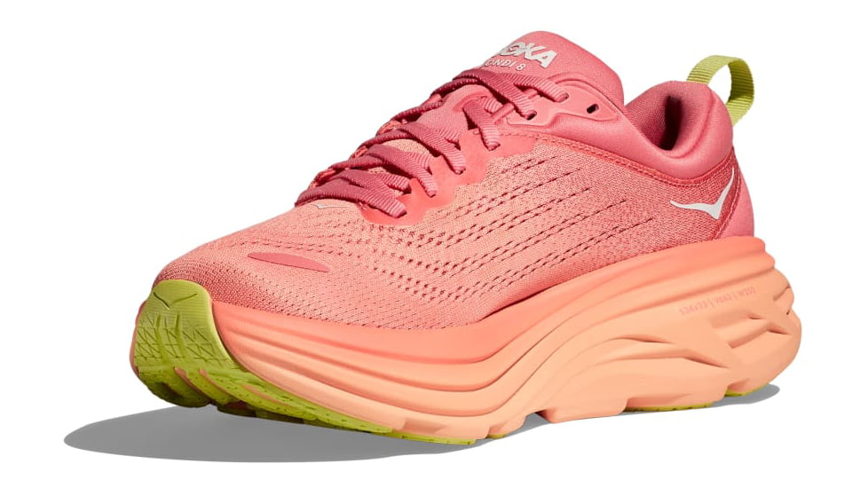 Hoka Bondi 8 Shoes - Womens, Coral/Papaya, 08B, 1127952-CPPY-08B