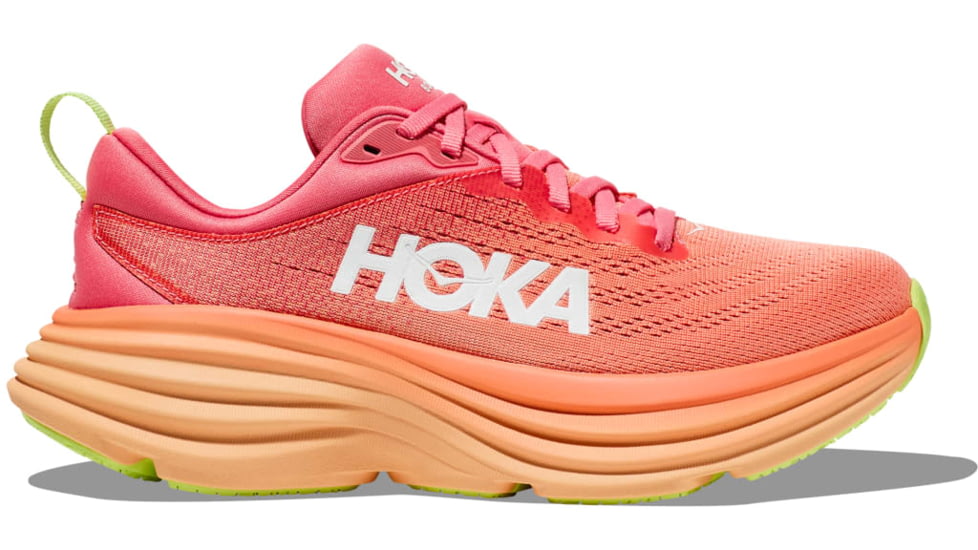 Hoka Bondi 8 Shoes - Womens, Coral/Papaya, 08B, 1127952-CPPY-08B