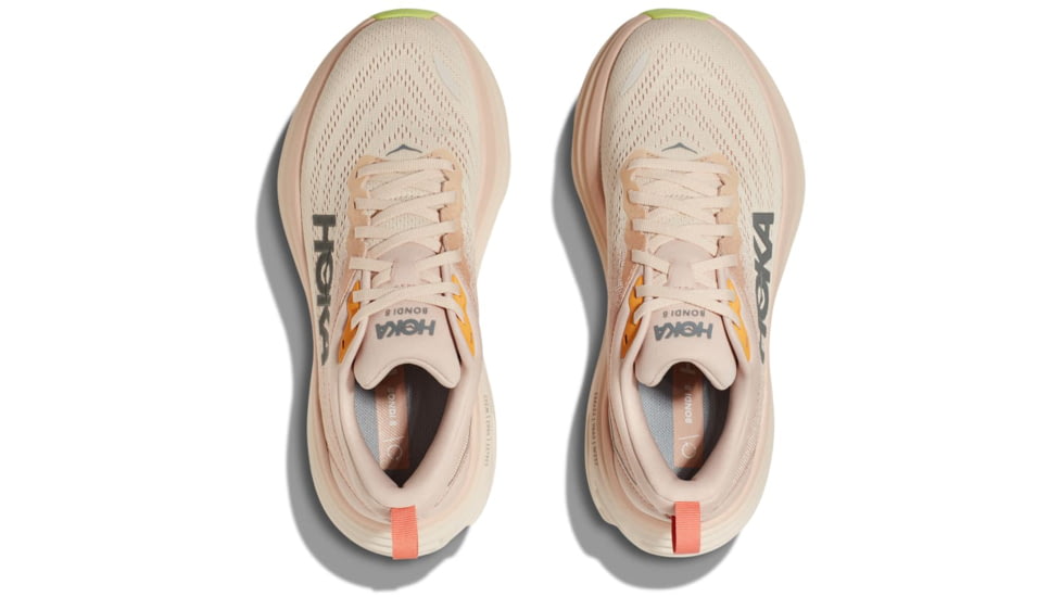 Hoka Bondi 8 Shoes - Womens, Cream/Vanilla, 08B, 1127952-CMV-08B
