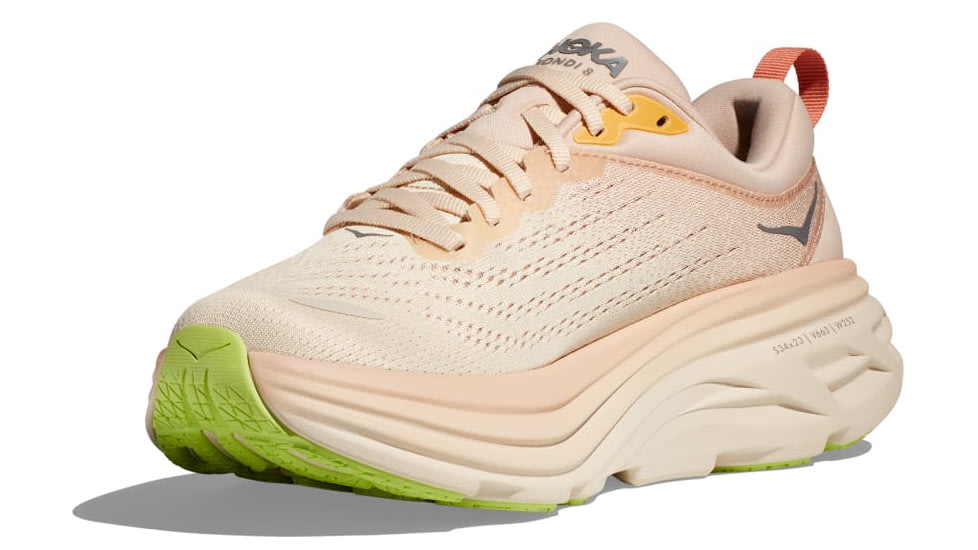 Hoka Bondi 8 Shoes - Womens, Cream/Vanilla, 08B, 1127952-CMV-08B