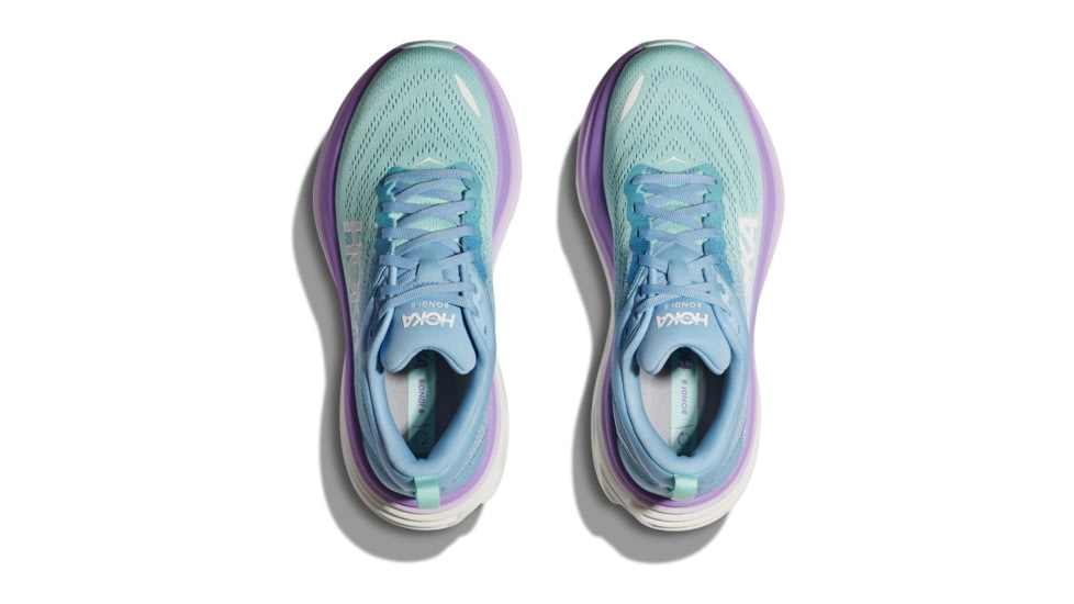 Hoka Bondi 8 Road Running Shoes - Womens - 9-12 US, Airy Blue/Sunlit Ocean, 12B, 1127952-ABSO-12B