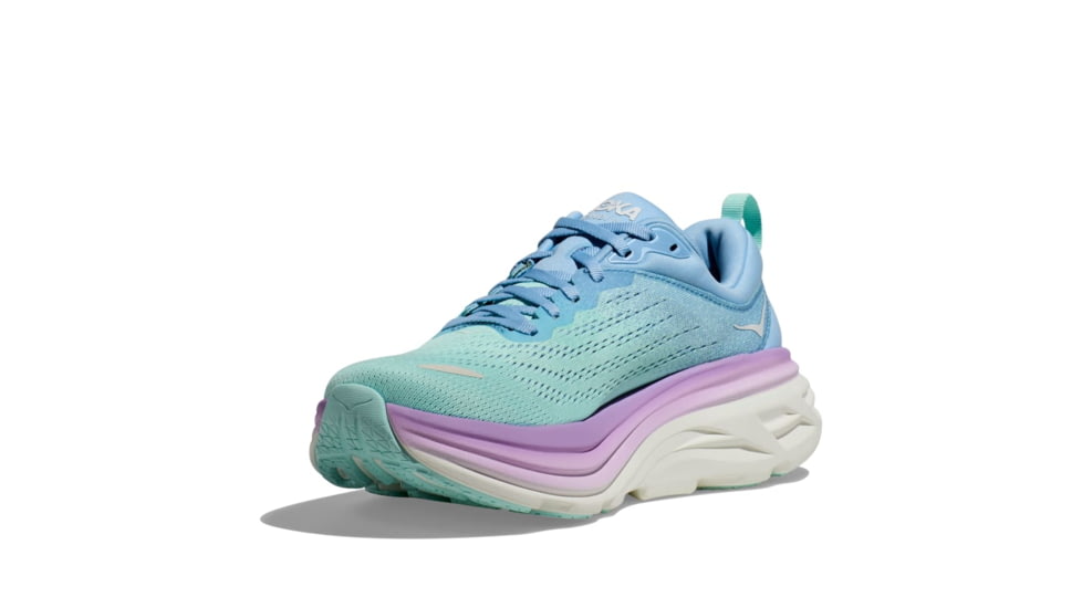 Hoka Bondi 8 Road Running Shoes - Womens - 9-12 US, Airy Blue/Sunlit Ocean, 12B, 1127952-ABSO-12B