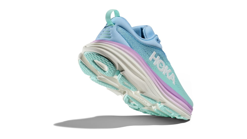 Hoka Bondi 8 Road Running Shoes - Womens - 9-12 US, Airy Blue/Sunlit Ocean, 12B, 1127952-ABSO-12B