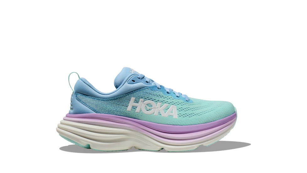 Hoka Bondi 8 Road Running Shoes - Womens - 9-12 US, Airy Blue/Sunlit Ocean, 12B, 1127952-ABSO-12B