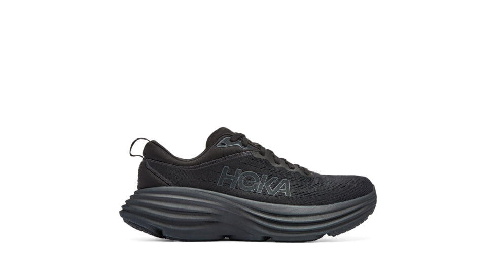 Hoka Bondi 8 Wide Road Running - Womens, Black / Black, 05.5D, 1127954-BBLC-05.5D