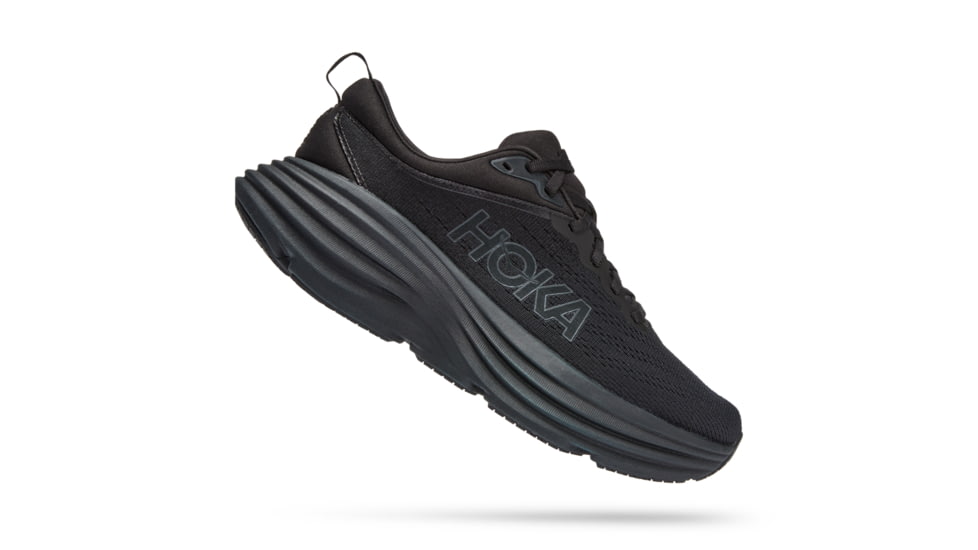Hoka Bondi 8 Wide Road Running - Womens, Black / Black, 05.5D, 1127954-BBLC-05.5D