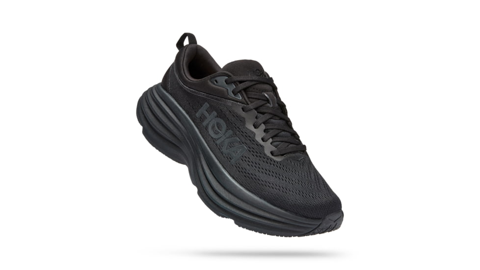 Hoka Bondi 8 Wide Road Running - Womens, Black / Black, 05.5D, 1127954-BBLC-05.5D
