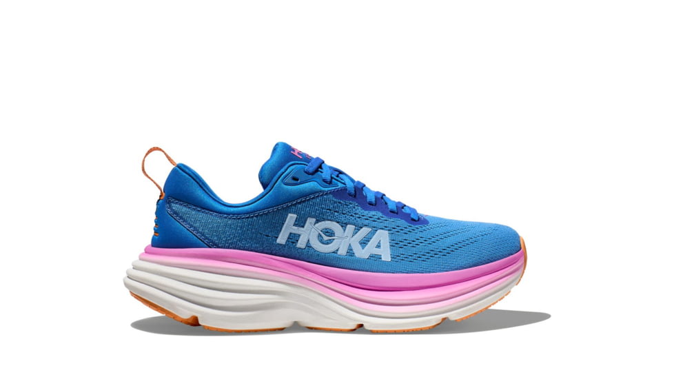 Hoka Bondi 8 Wide Road Running - Womens, Coastal Sky/All Aboard, 10.5D, 1127954-CSAA-10.5D