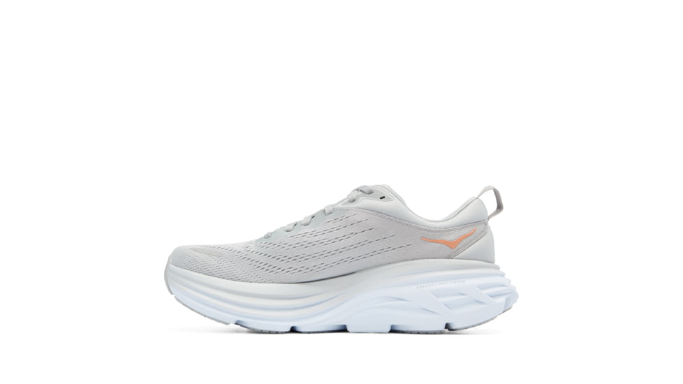 Hoka Bondi 8 Wide Road Running - Womens, Harbor Mist / Lunar Rock, 05.5D, 1127954-HMLR-05.5D