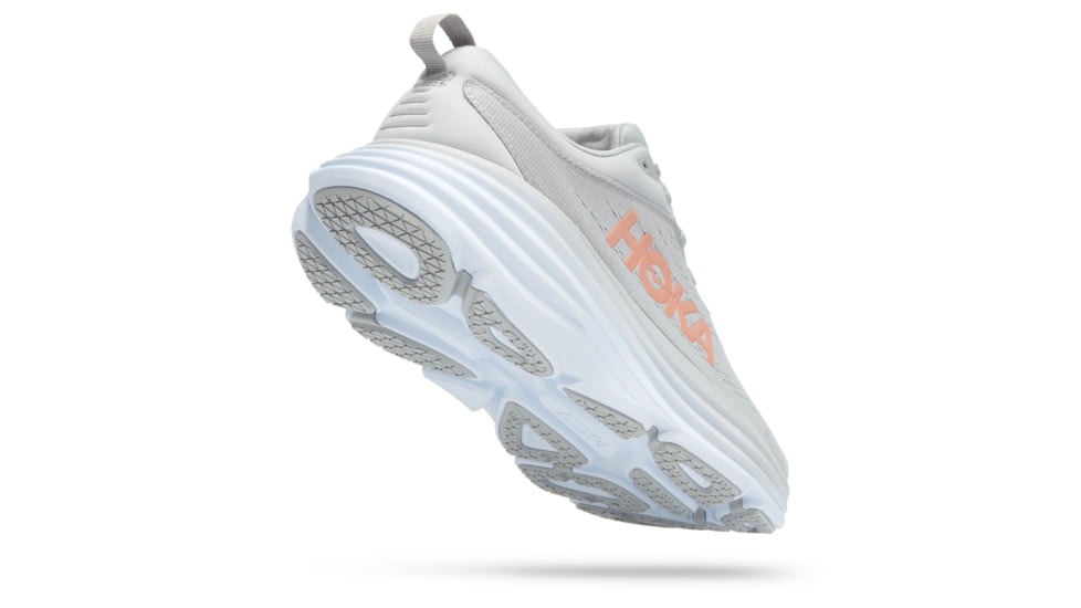 Hoka Bondi 8 Wide Road Running - Womens, Harbor Mist / Lunar Rock, 05.5D, 1127954-HMLR-05.5D