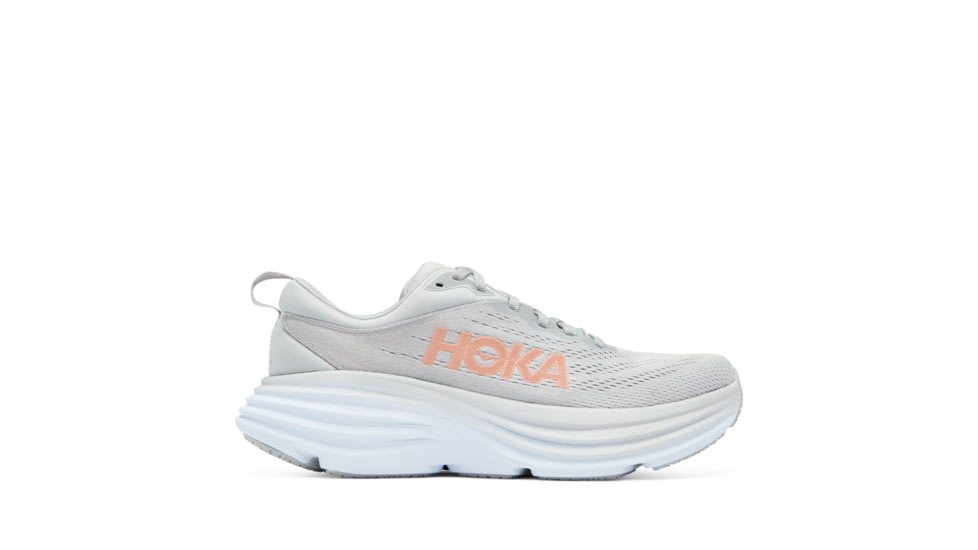 Hoka Bondi 8 Wide Road Running - Womens, Harbor Mist / Lunar Rock, 05.5D, 1127954-HMLR-05.5D