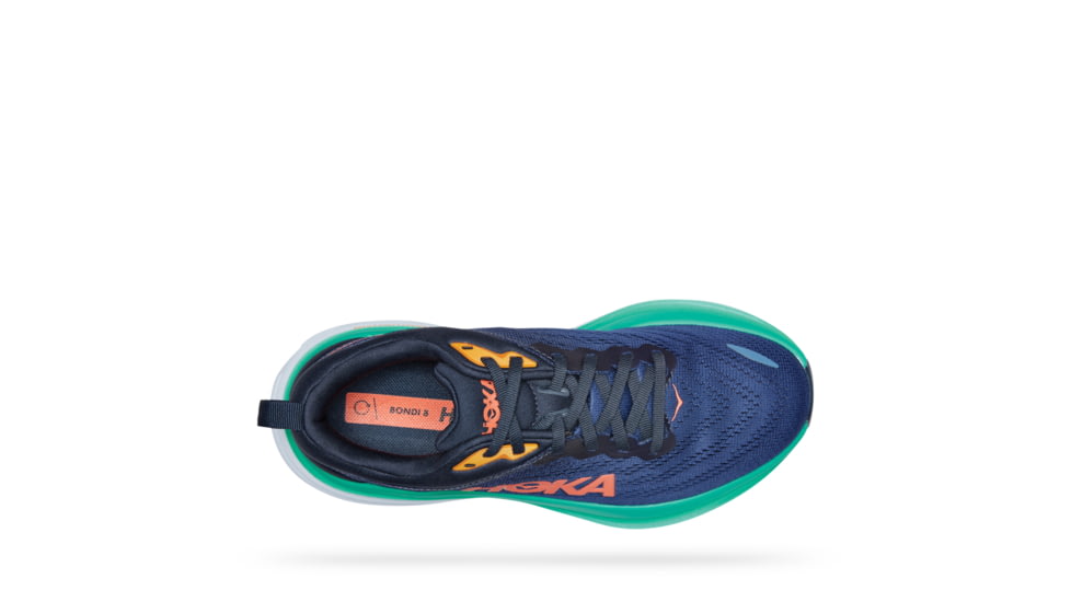 Hoka Bondi 8 Wide Road Running - Womens, Outer Space / Bellwether Blue, 09.5D, 1127954-OSBB-09.5D